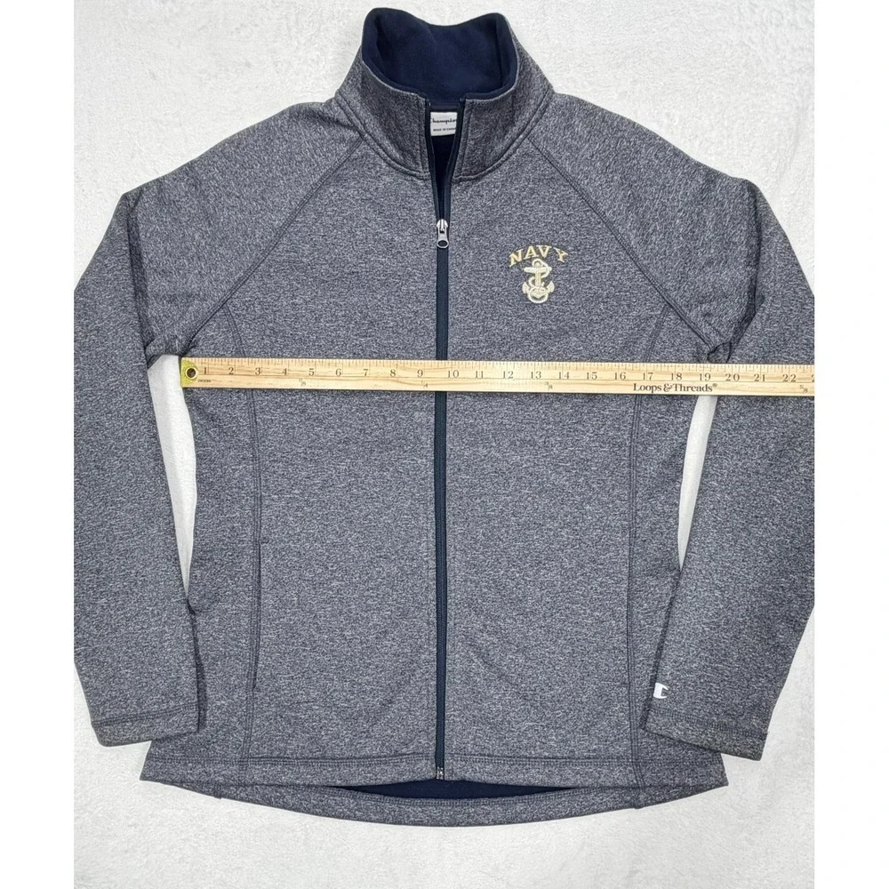 Champion Softshell US Navy Women's Small Jacket Blue Embroidered